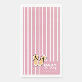 Serviette En Papier Surf Board Baby Shower Custom - Gender Neutral