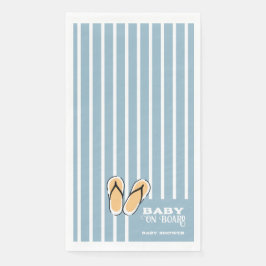 Serviette En Papier Surf Board Baby Shower Custom - Gender Neutral