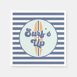 Serviette En Papier Surf Up Surboard Beach Anniversaire
