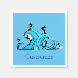 Serviette En Papier Surfers Partout Thunder_Cove