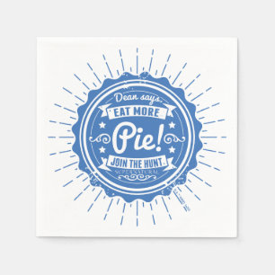 Serviette En Papier Surnaturel "Dean Dit Mange Plus De Tarte !"