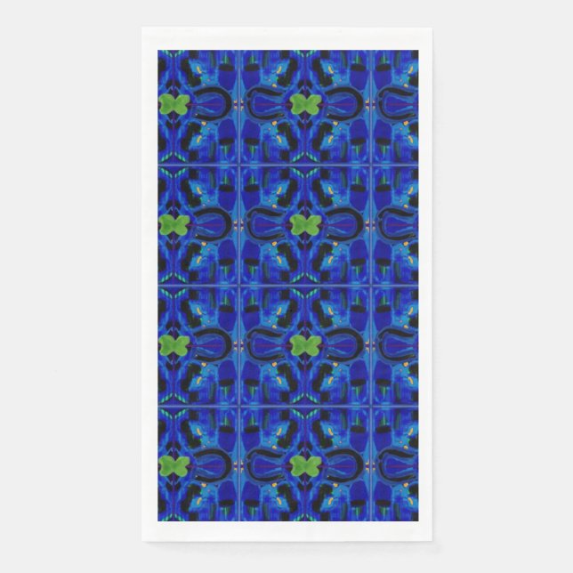 Serviette En Papier Surprise Blue Guest Towest (Devant)