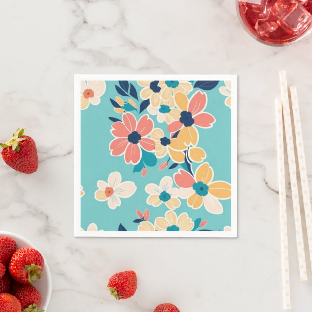 Serviette En Papier Surtout de couleur pastel sujet (En situation)