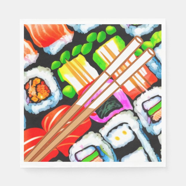 Serviette En Papier Sushi pop (Devant)
