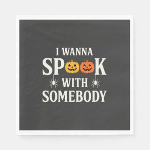 Serviette En Papier SVG Citrouille Araignée Épouvante Halloween