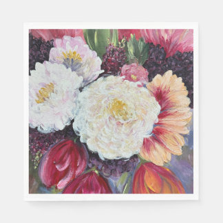 Serviette En Papier Sweet Delight abstract flower painting design