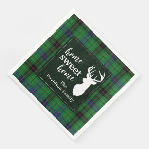 Serviette En Papier Sweet Home Tartan Rustic Davidson Plaid Holiday