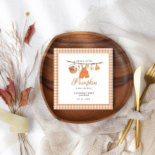 Serviette En Papier Sweet Little Citrouille baby shower d'automne