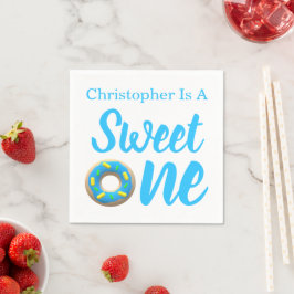Serviette En Papier Sweet One Donut 1er anniversaire