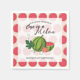 Serviette En Papier Sweet Watermelon Ribbon Invitation