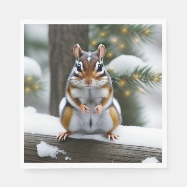 Serviette En Papier Sweetie Pie Chipmunk (Devant)