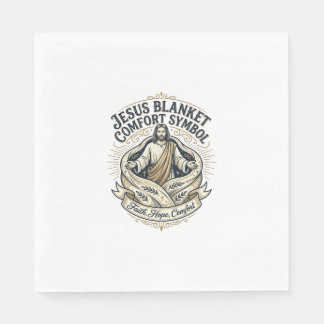Serviette En Papier Symbole de confort de couverture de Jésus Confort 