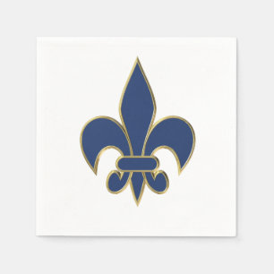 Serviette En Papier Symbole de Fleur de Lis