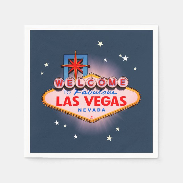 Serviette En Papier SYMBOLE DE Las Vegas (Devant)
