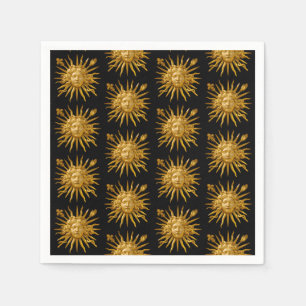 Serviette En Papier Symbole de Louis XIV le Roi Soleil