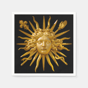 Serviette En Papier Symbole de Louis XIV le Roi Soleil