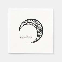 Serviette En Papier Symbole de lune tribale personnalisée