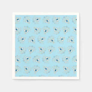 Serviette En Papier Symbole de protection turc des yeux mal grecs déco