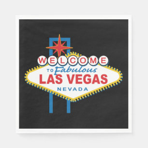 Serviette En Papier SYMBOLE DES MOTS D'ACCUEIL À Las Vegas