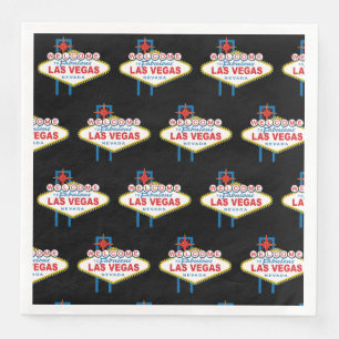 Serviette En Papier SYMBOLE DES MOTS D'ACCUEIL À Las Vegas