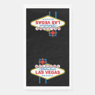 Serviette En Papier SYMBOLE DES MOTS D'ACCUEIL À Las Vegas