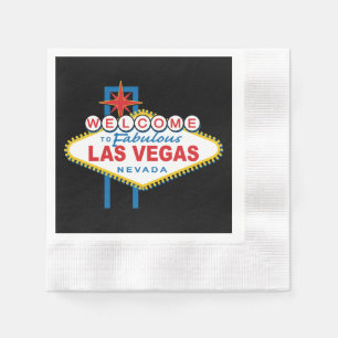 Serviette En Papier SYMBOLE DES MOTS D'ACCUEIL À Las Vegas
