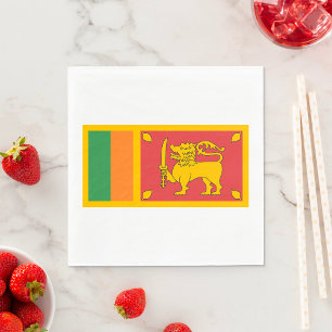 Serviette En Papier Symbole du lion du drapeau national du Sri Lanka