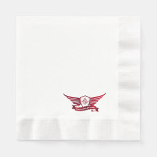 Serviette En Papier Symbole et bouclier de franc-maçonnerie