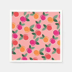 Serviette En Papier Symphonie Citrus coucher de soleil