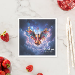 Serviette En Papier Symphonie des cieux au clair de lune.