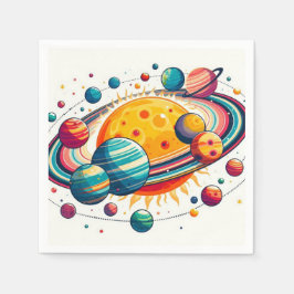 Serviette En Papier Système solaire