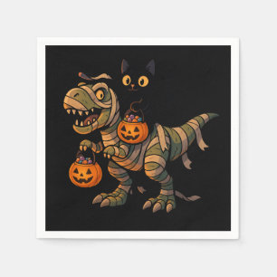 Serviette En Papier T-Rex - Mignonne Halloween Dino