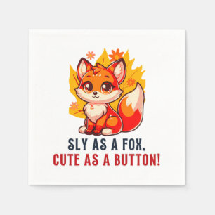 Serviette En Papier t-shirt animal mignon fox amant tee cadeau pour mè
