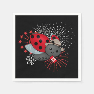 Serviette En Papier T-shirt de la fête du Canada