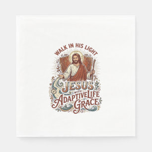 Serviette En Papier T-Shirt Encouragement pour Handicapés Jésus Inspir