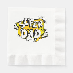 SERVIETTE EN PAPIER T-SHIRT FÊTE DES PÈRES 
