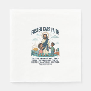 Serviette En Papier T-shirt graphique Jésus Adoption Foster Care chrét