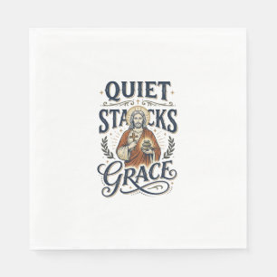 Serviette En Papier T-shirt graphique Jésus bibliothécaire Art chrétie
