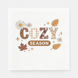 Serviette En Papier T-Shirt Oversize Saison Cosy