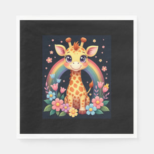 Serviette En Papier T-Shirt pour les amateurs de girafe