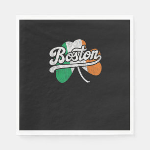 Serviette En Papier T-Shirt T-Shirt Boston Irlandais
