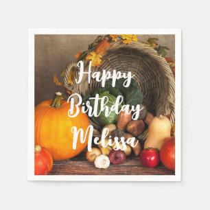Serviette En Papier Table du chef rustique Bountiful Harvest Anniversa