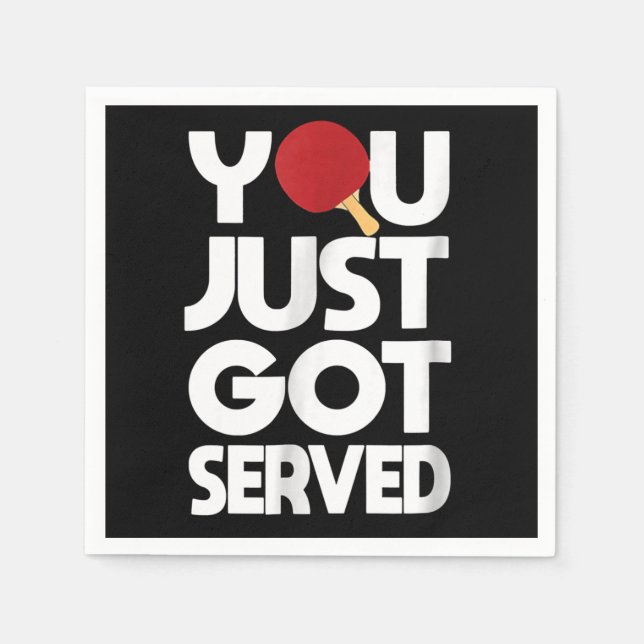 Serviette En Papier Table Tennis Men Butterfly Ping Pong (Devant)