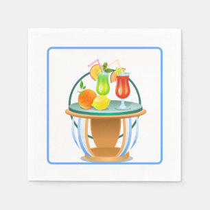 Serviette En Papier Table tropicale