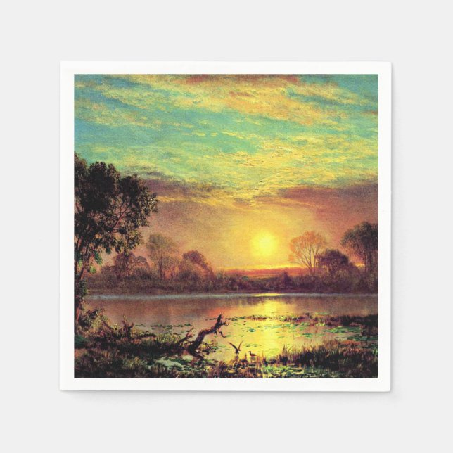 Serviette En Papier Tableau d'Owens Lake, Californie, (Devant)
