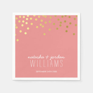 Serviette En Papier TABLEAU mariage DÉCOR de mignons confettis taches