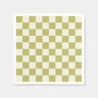 Tablier en kaki foncé et beige