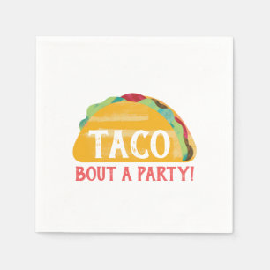 Serviette En Papier Taco Bout a Party Napkin
