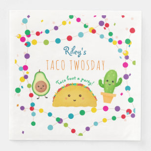 Serviette En Papier Taco TWOSDAY deuxième fête de 2e anniversaire th