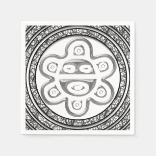 Serviette En Papier Taino Spiral Sun Napkins